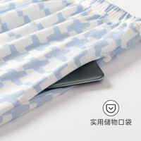 睡衣女款夏天纯棉短袖三件套2024夏季自带胸垫一体大码家居服