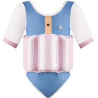 kocotree儿童浮力泳衣女孩女童男童A类耐氯防晒宝宝自带浮力游泳衣 芙格蓝 120 建议6-7岁