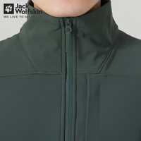 Jack Wolfskin狼爪软壳夹克男士秋冬款户外运动舒适耐磨防风软壳外套 4136/石坂绿 2XL 185/108A