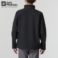 Jack Wolfskin狼爪软壳夹克男士秋冬款户外运动舒适耐磨防风软壳外套 6000/黑色 M 175/96A