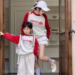 2025新款母女春秋款卫衣不一样的亲子装一家三口四口母子炸街韩版