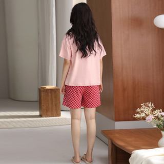 玛伦萨纯棉睡衣女夏季可外穿2025新款短袖短裤圆领女士家居服套装