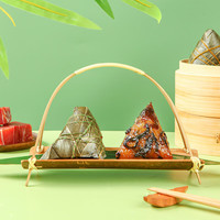 潘祥记粽子云腿鲜肉粽云南特色菌粽豆沙粽甜粽咸粽早餐即食端午礼盒 上汤鸡枞粽10只【赠礼盒】