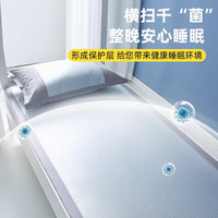 雅鹿冰丝凉席三件套夏天席子宿舍单人婴儿夏季床单软席可机洗折叠 床席熊猫-灰【清凉透气】 90cm*200cm 【送枕套*1】