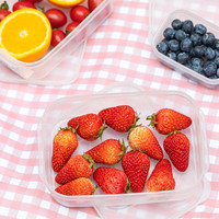 NITORI宜得利家居 家用厨房饭盒便携冰箱收纳塑料盒子ID保鲜盒 702细角 保鲜盒