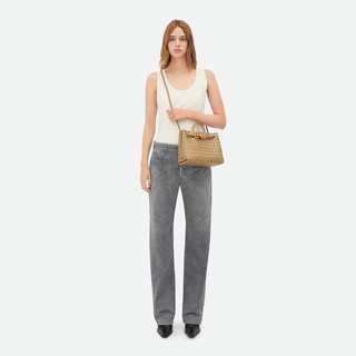 BOTTEGA VENETA葆蝶家女士ANDIAMO小号手提包bv包 深果仁棕 均码