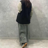 Snow Peak雪峰户外秋冬Double Face Fleece抓绒面长裙保暖女士潮流搭配裙子  1