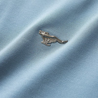 七匹狼（SEPTWOLVES）短袖T恤男桑蚕丝POLO打底衫男士夏季5A抗菌面料纯色翻领短T男装 109(天蓝) 185/100A(XXXL)