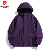 皮尔卡丹冲锋衣男女外套春秋户外登山服防风防水夹克上衣款
