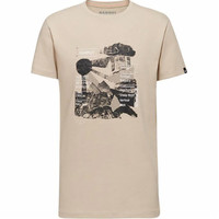 猛犸象(MAMMUT)Massone 品牌logo印花图案户外舒适休闲圆领套头运动短袖T恤 男款 卡其色 XL