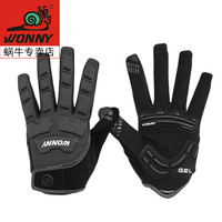 WONNY ZX-098 蜗牛骑行手套全指男女山地自行车公路车摩托车春夏季耐磨防滑薄款