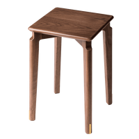 铜木主义 梵高 黑胡桃原木餐桌椅