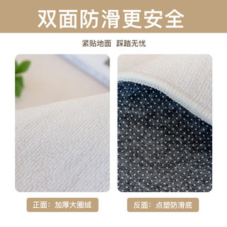 圣瓦伦丁入户门地垫简约高级门口脚垫耐脏防滑家用门垫门厅 60*90cm 黑法利正午矩形