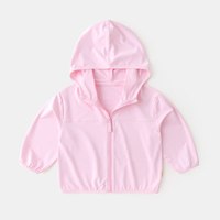 UPF50+儿童防晒衣男童皮肤衣夏装女童空调服洋气宝宝防紫外线外套 白色