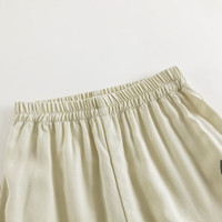 马克珍妮 marc & janie男女童垂感透气防蚊裤印花束脚裤儿童裤子宝宝夏装230568 沙砾黄【550536】 110