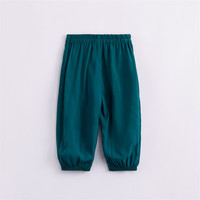 马克珍妮 marc & janie男女童垂感透气防蚊裤印花束脚裤儿童裤子宝宝夏装230568 墨绿色【230562】 100 230562墨绿色 100cm