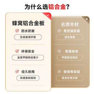 浪鲸（SSWW）卫浴现代简约铝合金浴室柜洗脸盆柜 一体盆防水防潮不含龙头配件 【美妆镜柜+一体陶瓷盆】70cm