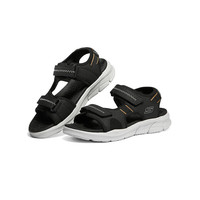 斯凯奇(SKECHERS)凉鞋男士夏季厚底增高休闲鞋外穿透气魔术贴凉拖鞋沙滩鞋237286