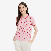 Tommy Hilfiger【特殊系列】女装甜美爱心透气短袖POLO衫36679