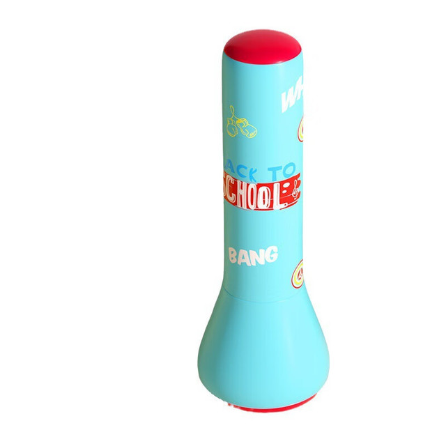 飞尔顿 儿童拳击沙袋加厚充气拳击柱不倒翁拳击靶家用青少年搏击训练器材