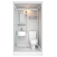 猎钢狼（上门安装）整体淋浴房一体式封闭沐浴房洗澡家用卫生间马桶农村 正开门140*110（含马桶）