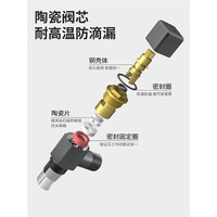 潜水艇角阀全铜三角阀枪灰色家用水阀洗衣机超特短薄迷你开关阀门