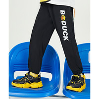 B.Duck小黄鸭童装儿童速干裤夏季中大童运动薄款长裤 钻石黑 105 cm 105cm