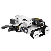 RoboSpace 幻尔microbit机械臂智能小车   儿童图形化可编程机器人  巡线循迹避障金属拼装玩具