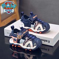 汪汪队童鞋儿童凉鞋包头2025夏季小童运动软底男童宝宝沙滩鞋 玄云灰（阿奇） 25码