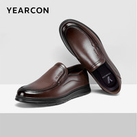 意尔康男鞋2025春季真皮商务休闲男士单鞋软底中老年爸爸皮鞋舒适