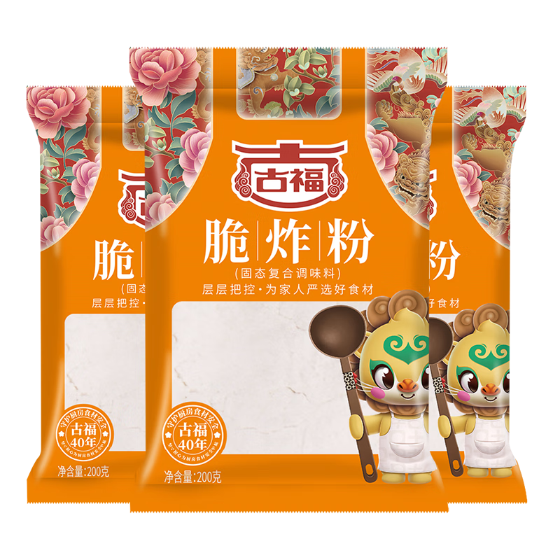 古福 脆炸粉 香脆炸粉 脆皮香酥 炸鸡包裹粉 小酥肉粉裹粉 脆炸粉*3袋
