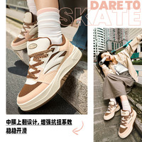 安踏骜游丨面包鞋板鞋男女厚底增高运动鞋休闲鞋 【女】象牙白/治愈粉/干玫瑰色-5 40