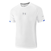 UA VIP运动短袖男士宽松速干衣运动跑步t恤篮球体育训练服上衣夏季 白色 4XL 【185-200斤】