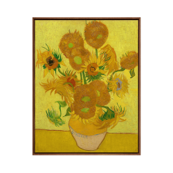 艺术家的礼物 ARTGIFT 文森特·梵高《向日葵》44x55cm 1889 布面油画 哑黑色铝合金框