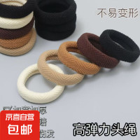 京喜自营-专用品牌 简约百搭高弹力加厚防滑发圈女扎头发绳 5根