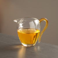 唐阅玻璃公道杯带手柄防烫家用大容量耐热分茶器贪心杯单个茶海