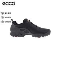 爱步(ECCO)百搭运动男女款休闲鞋 明星同款缓震跑步鞋 091504黑色(男款) 46