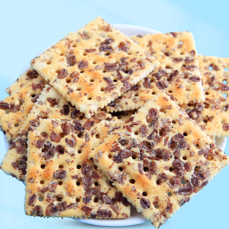  欢牧源 独立小包 黑麦海盐苏打饼干