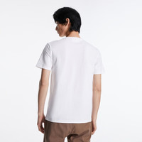 杰克·琼斯（JACK&JONES）夏季柔软舒适纯棉纯色多色百搭商务休闲短袖T恤男装225201139 A06本白色 常规 XS