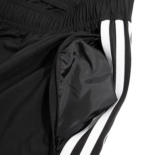 Adidas阿迪达斯运动套装男装三条纹连帽梭织夹克外套跑步束脚长裤 深蓝色 XXXL