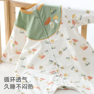 巴厘小猪【清仓】婴儿睡袋夏季薄款新生儿防惊跳襁褓四季通用防踢被 蘑菇音乐节 100cm