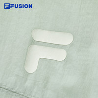 FILA FUSION斐乐潮牌梭织外套女2025夏休闲宽松防晒连帽上衣 豆荚绿-LG 170/88A/L