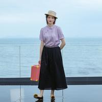 【唯品】夏季复古新中式提花新中式时尚衬衣女国风