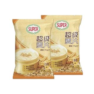 SUPER超级原味麦片250g免煮即食代餐饱腹燕麦片营养冲泡早餐 袋装