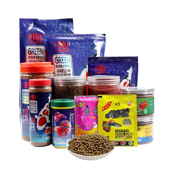 金鱼鱼食锦鲤鱼饲料小颗粒鱼粮观赏鱼家用小金鱼热带鱼鱼料