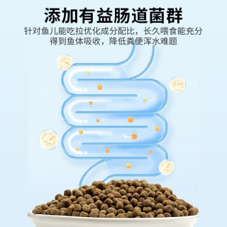 金鱼鱼食锦鲤鱼饲料小颗粒鱼粮观赏鱼家用小金鱼热带鱼鱼料