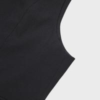 ZARA【商务风】女式休闲马甲职业正装通勤纯色无袖纽扣马夹