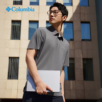 Columbia哥伦比亚户外25春夏男吸湿速干UPF50防晒POLO衫短袖T恤XE3849 023 S (170/92A)