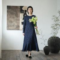 【拼接A字裙】生活在左2025印花复古优雅气质连衣裙女夏