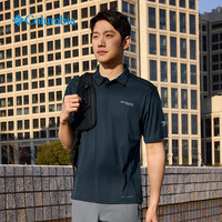 Columbia哥伦比亚户外2025春夏男子钛金吸湿速干降温短袖POLO衫AE8078 010 S (170/92A)